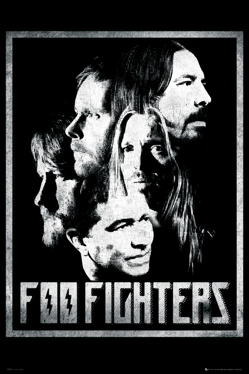 Uokvireni plakat Foo Fighters - group