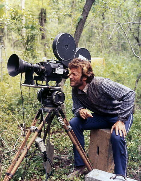 Принти на полотні On The Set, Clint Eastwood Behind The Camera., The Beguiled 1971 Directed By Don Siegel