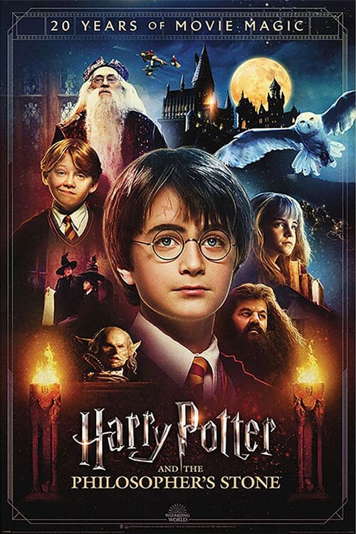 Плакат Harry Potter - Philosopher's stone - 20th anniversary