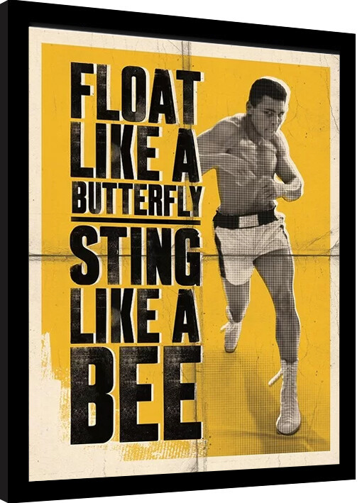 Картината върху платно Muhammad Ali - Float Like a Butterfly