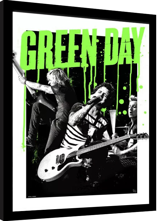 Framed Poster Green Day - Live