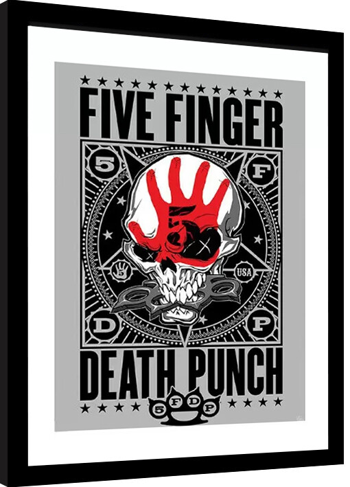Framed Poster Five Finger Death Punch - Punchangram