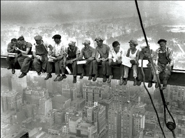 Художествен печат New York - Lunch on a skyscraper