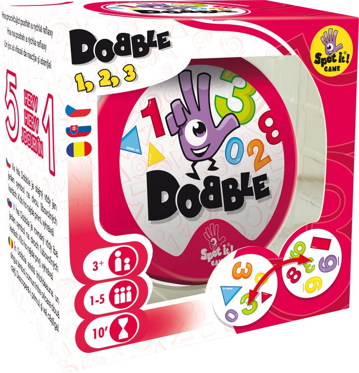 Настолна игра Dobble 1-2-3