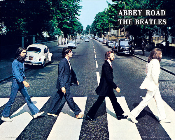 Πλαισιωμένη αφίσα Beatles - Abbey road
