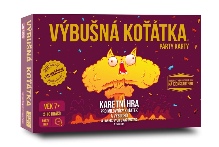 Настолна игра Výbušná koťátka: Párty karty