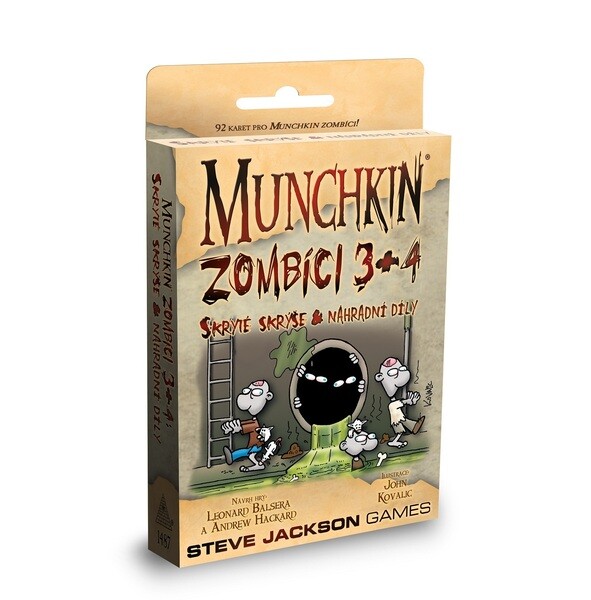 Настолна игра Munchkin Zombíci 3+4