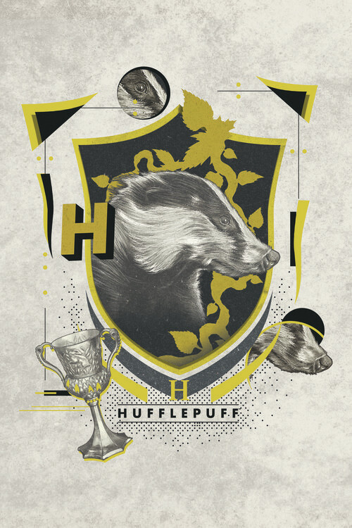Плакат Harry Potter - Hufflepuff Crest