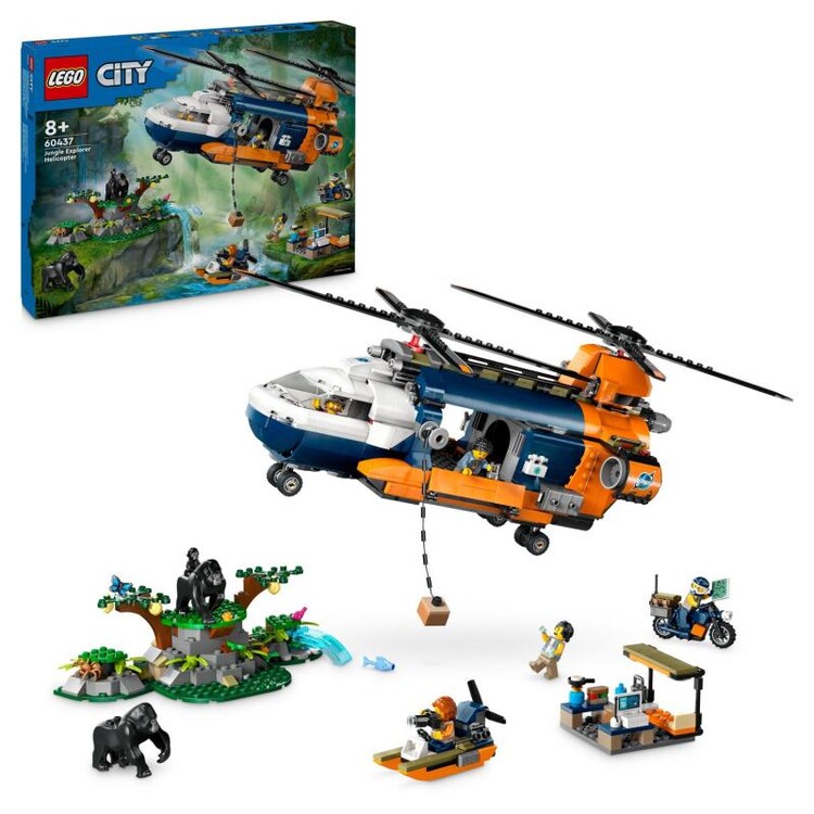 LEGO City - Jungle Exploration Helicopter at Base Camp 60437
