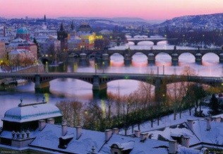 Плакат с рамка Prague – Prague bridges