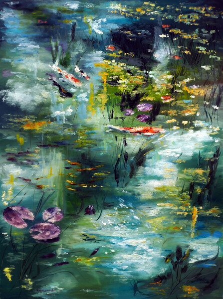 Плакат Monet's Pond, 2021