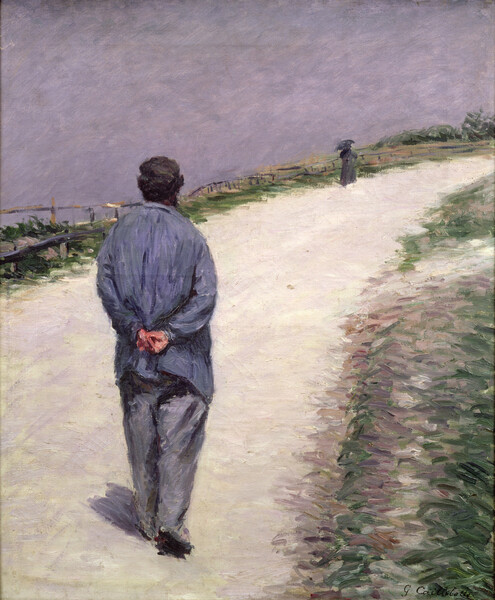 Принти на полотні Pere Magloire on the Road to Saint-Clair, Etretat, 1884