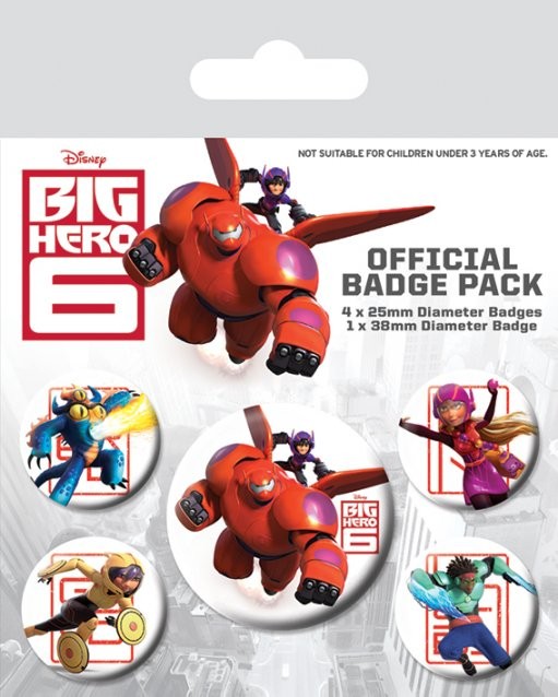 Conjunto de crachás Big Hero 6 - Characters