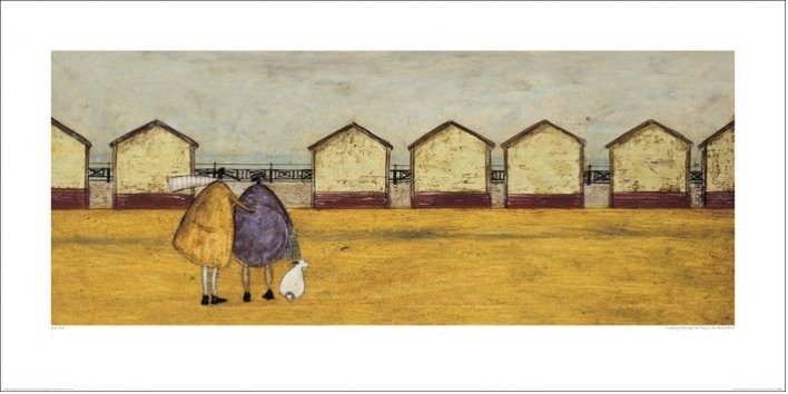 Sam Toft - Looking Through The Gap In The Beach Huts Картина