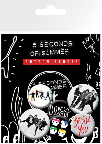 Σετ κονκάρδες 5 Seconds of Summer - New