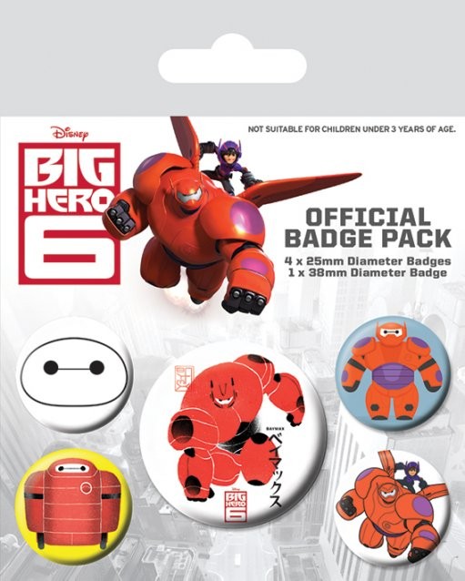 Badge set Big Hero 6 - Baymax