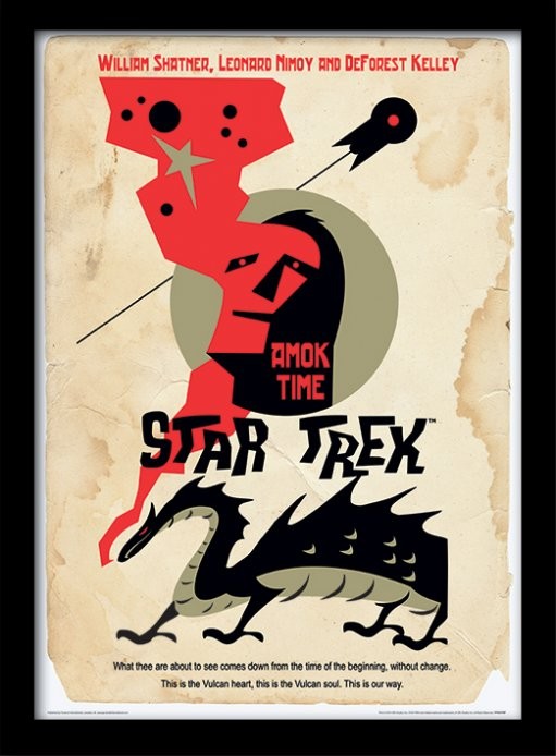 Framed poster Star Trek - Amok Time