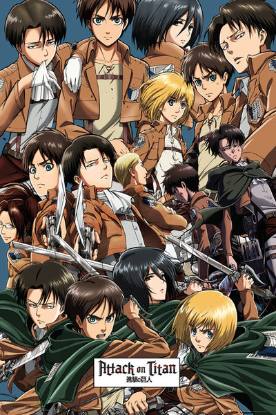 Плакат Attack on Titan (Shingeki no kyojin) - Collage
