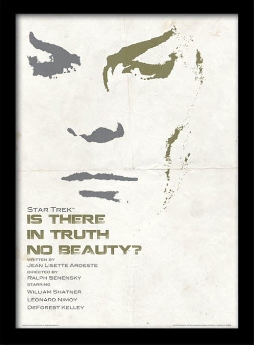 Κορνιζαρισμένη αφίσα Raumschiff Enterprise - Is There In Truth No Beauty?