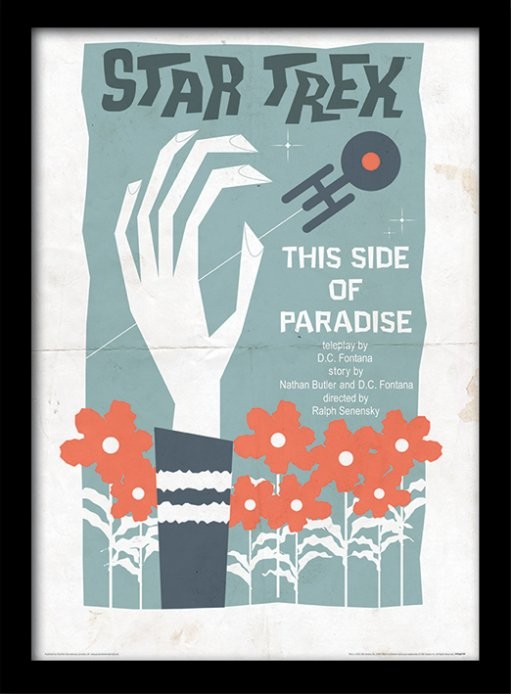 Κορνιζαρισμένη αφίσα Raumschiff Enterprise - This Side Of Paradise