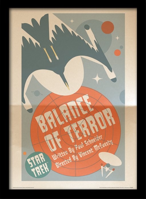 Κορνιζαρισμένη αφίσα Raumschiff Enterprise - Balance Of Terror