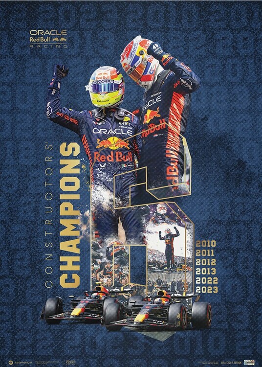 Εκτύπωση τέχνης Oracle Red Bull Racing - F1® World Constructors' Champions - 2023