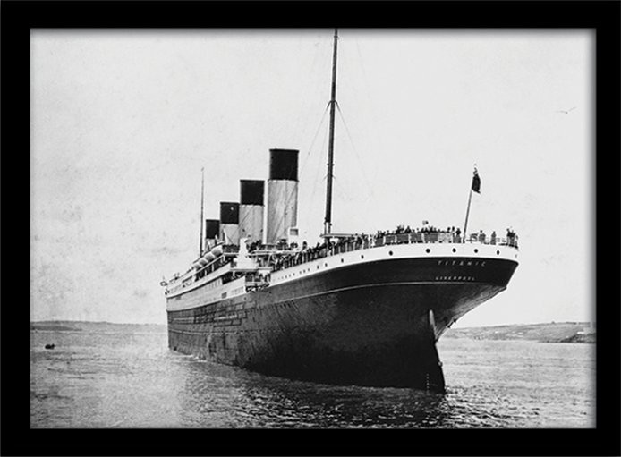 Uokvirjen plakat Titanic (3)