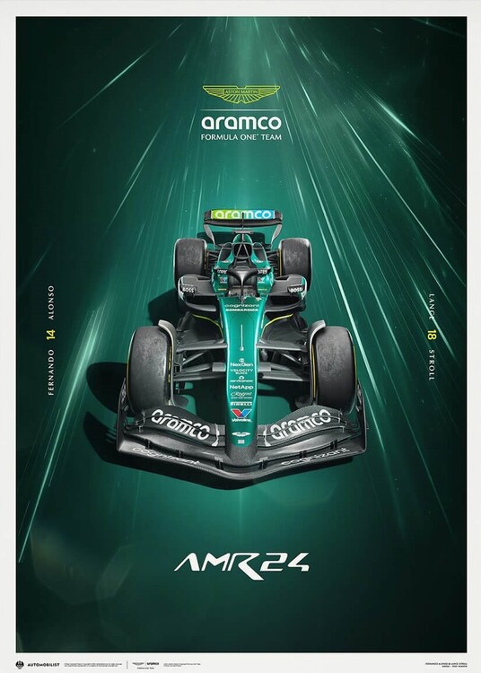 Εκτύπωση τέχνης Aston Martin Aramco Formula One® Team - AMR24 - Hyper-Focus - 2024