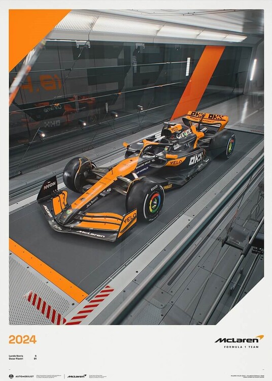 Εκτύπωση τέχνης McLaren Formula 1 Team - MCL38 - Whatever It Takes - 2024