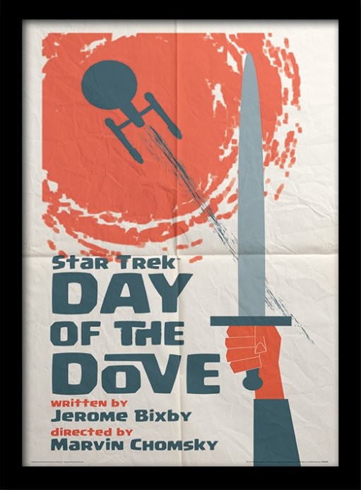 Κορνιζαρισμένη αφίσα Raumschiff Enterprise - Day Of The Dove