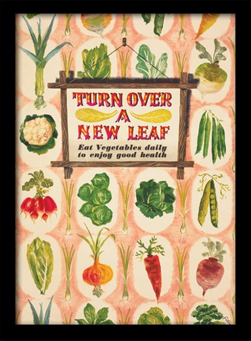 Κορνιζαρισμένη αφίσα IWM - Turn Over A New Leaf