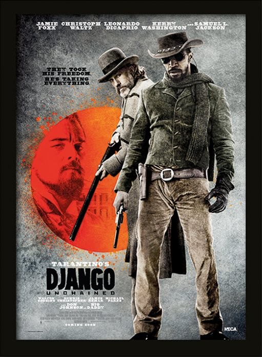 Framed poster Django Unchained - They Took His Freedom