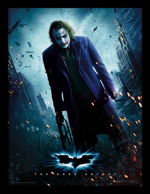 Κορνιζαρισμένη αφίσα Batman The Dark Knight - Joker Gun