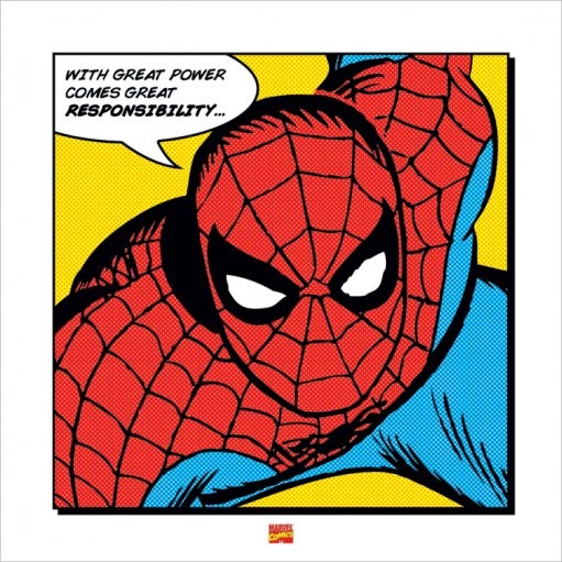 Art Print Spider-Man - With Great Power