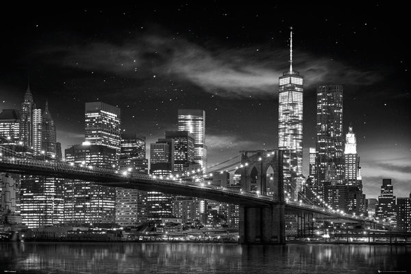 Αφίσα New York - Freedom Tower (B&W)