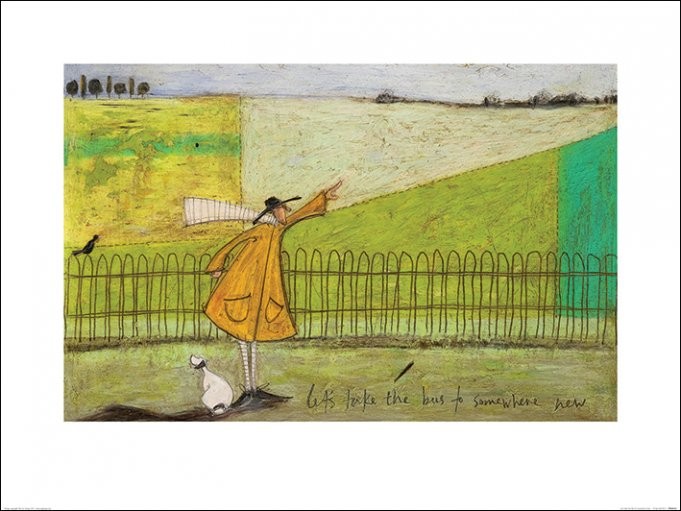 Εκτύπωση τέχνης Sam Toft - Let's Take The Bus To Somewhere New