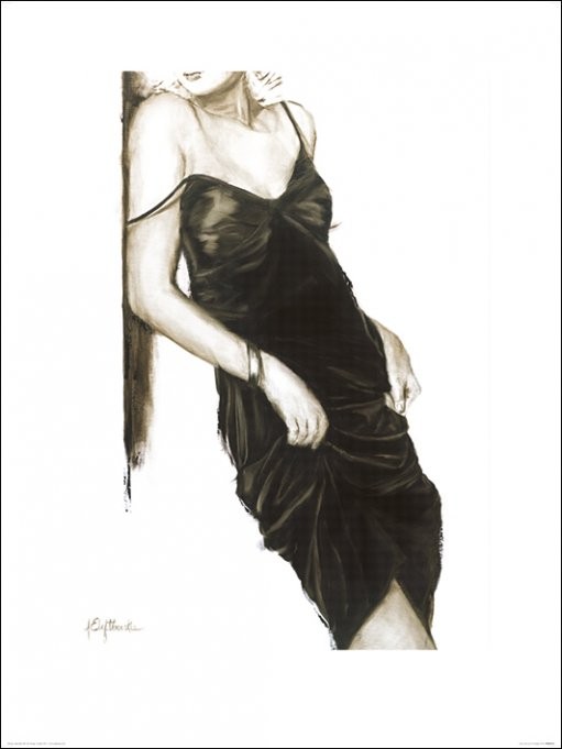 Janel Eleftherakis - Little Black Dress I Картина