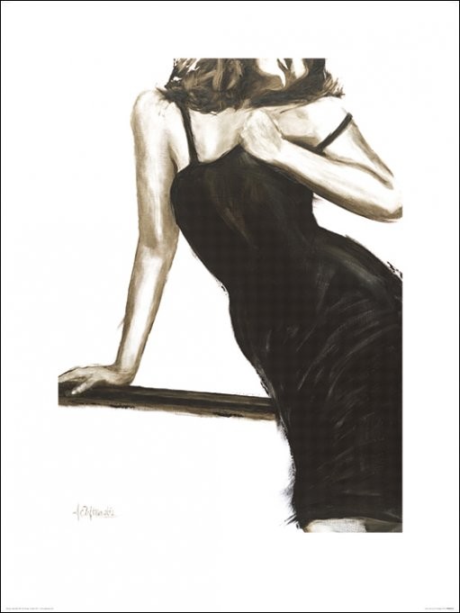 Janel Eleftherakis - Little Black Dress III Картина