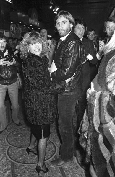Плакат Gerard Depardieu and his wife Elisabeth