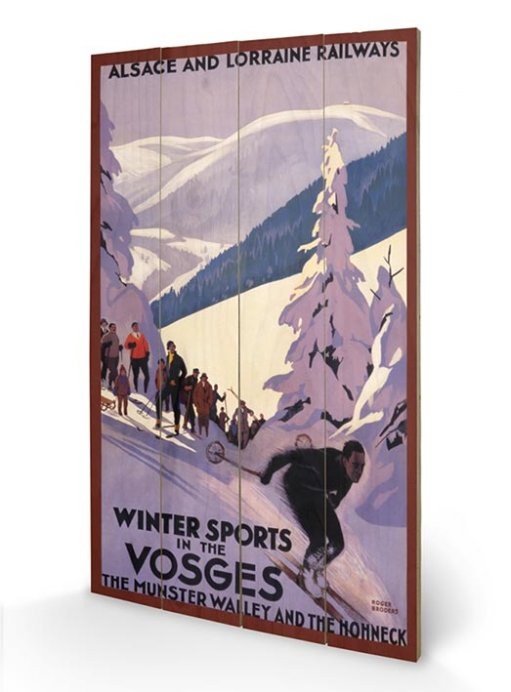 Ξύλινη τέχνη Winter Sports In The Vosges