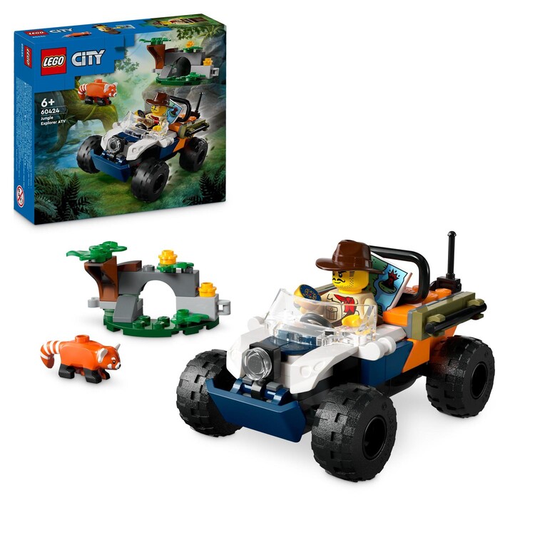 LEGO City - Jungle Exploration Quad Bike - Mission Panda Red 60424