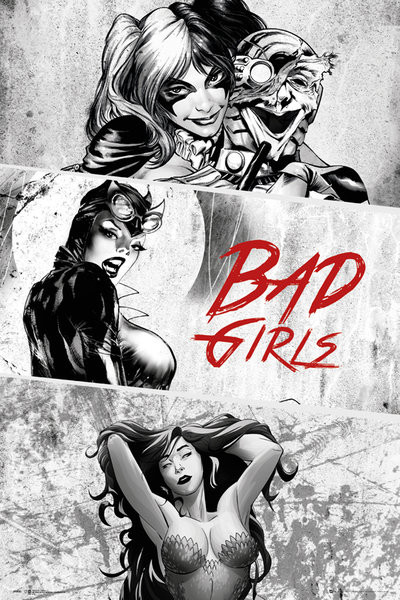 Poster DC Comics - Badgirls (B&W)