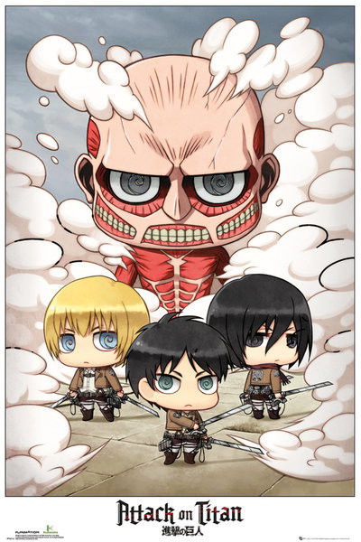 Αφίσα Attack on Titan (Shingeki no kyojin) - Chibi Group