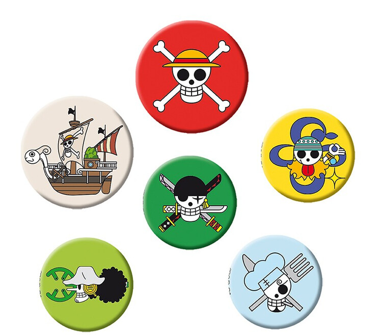 Badge set One Piece - Skulls