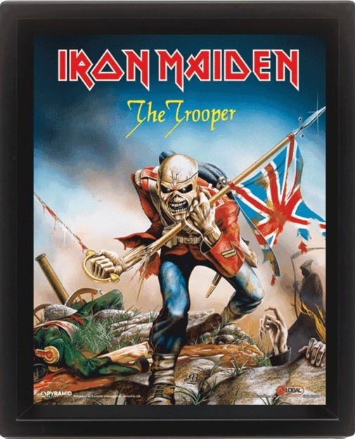 Πλαισιωμένη 3D αφίσα Iron Maiden - The Trooper