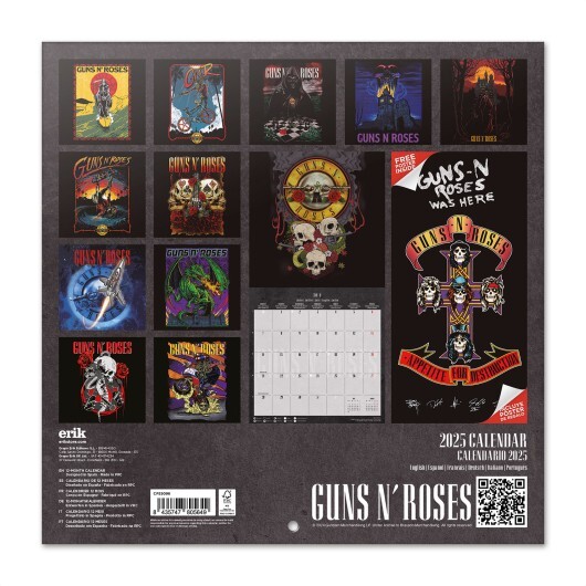 Guns N' Roses 1990年カレンダー Guns n' Roses - Wall Calendars 2027 | Buy at Abposters.com