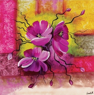 Umetniški tisk Purple Dahlias