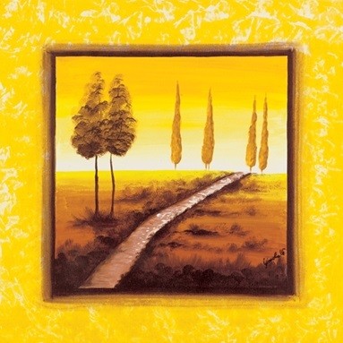 Impressão artística Yellow Path