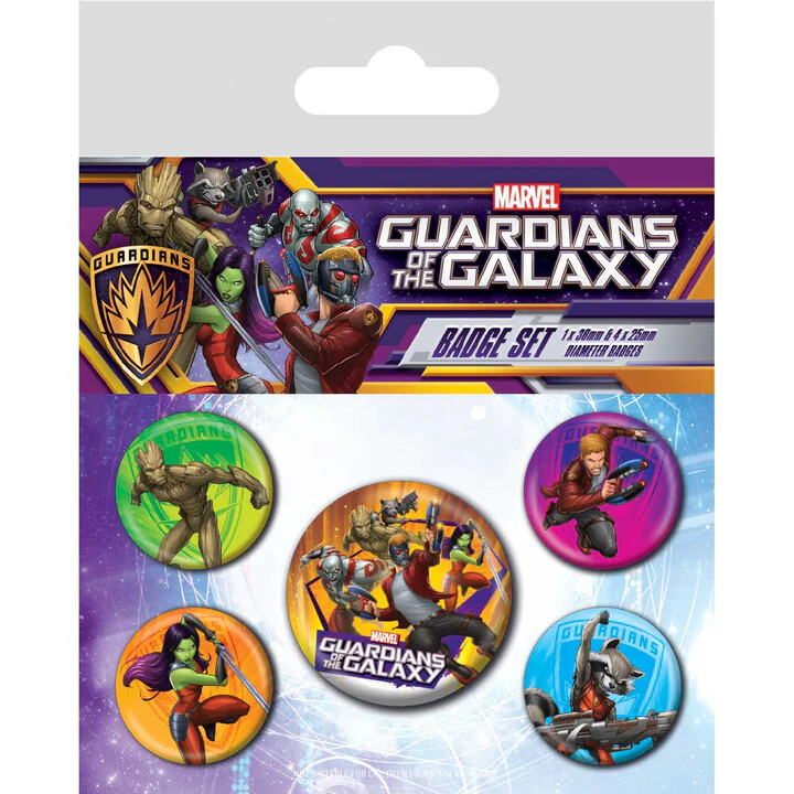 Σετ κονκάρδες The Guardians of the Galaxy - Characters