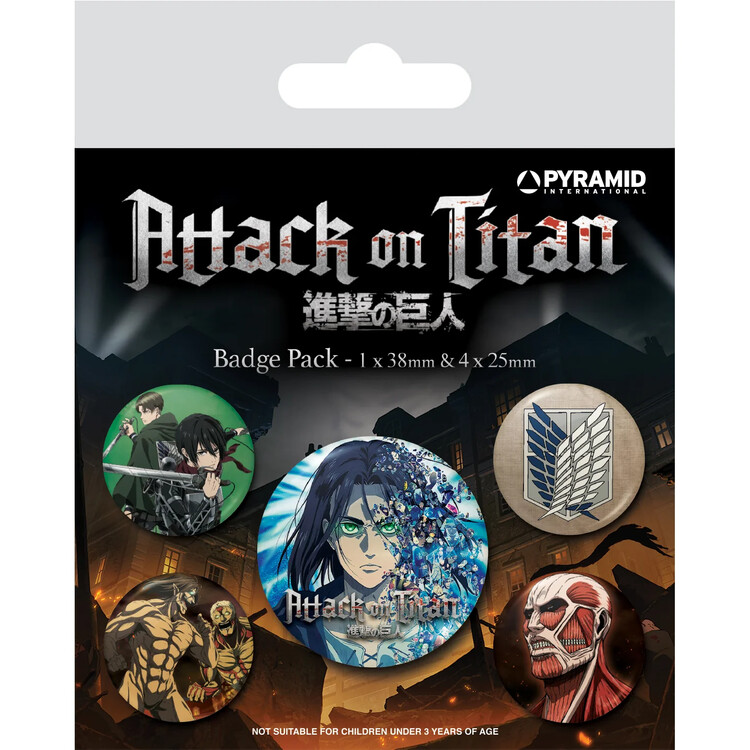 Σετ κονκάρδες Attack on Titan: Season 4 - Icons